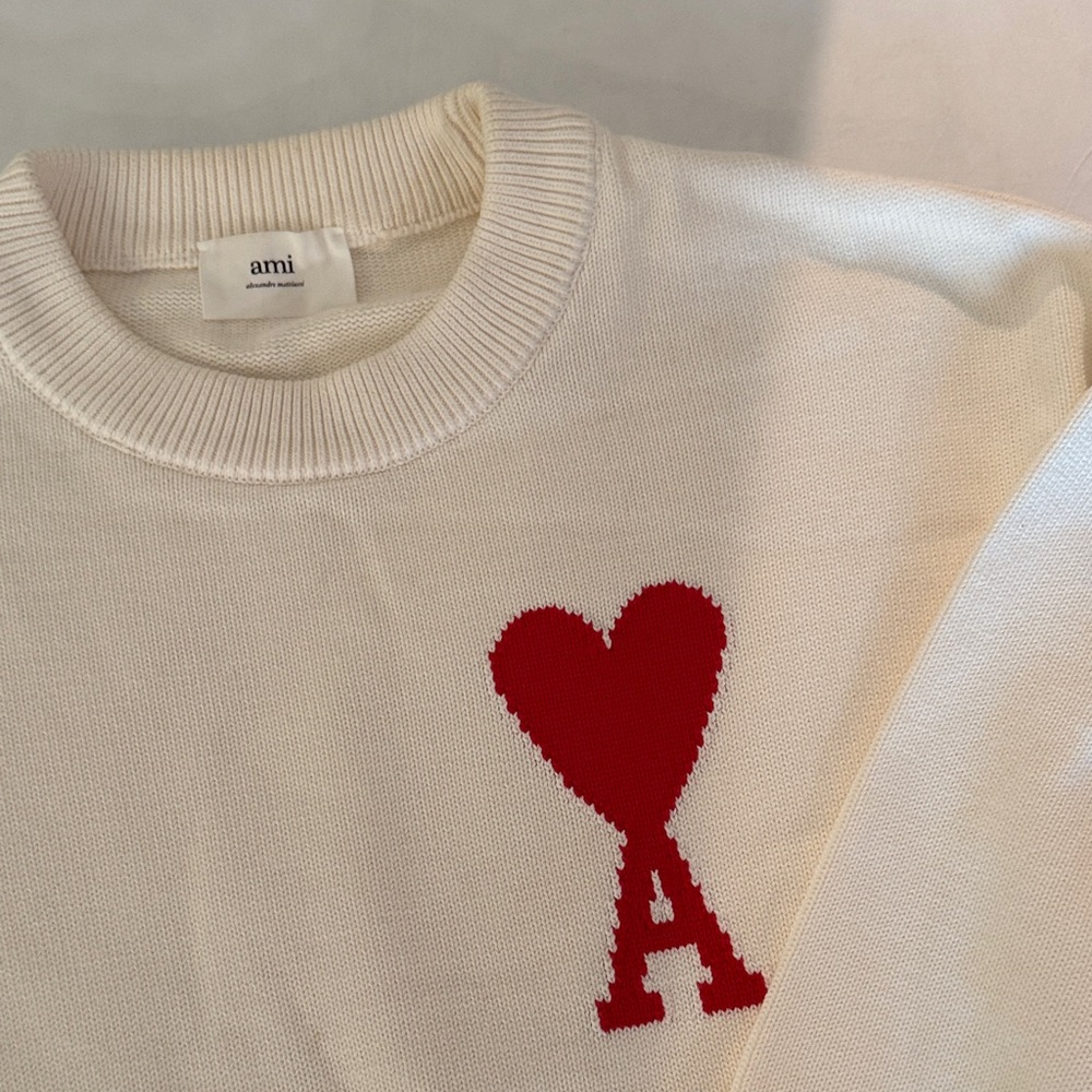 Men Ami Sweater White - Picture 3 of 5